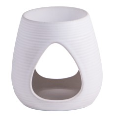 Aromalampe weiß - Keramik ca. 10,5x8 cm