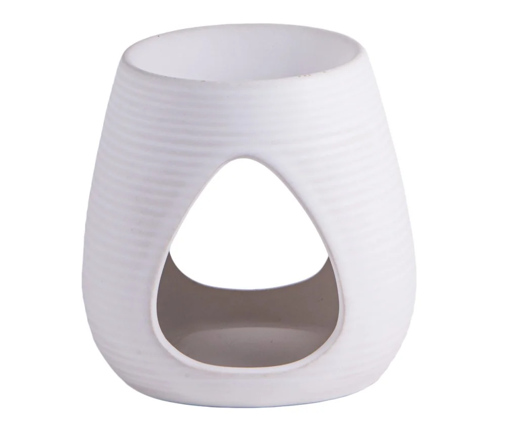 Aromalampe weiß - Keramik ca. 10,5x8 cm