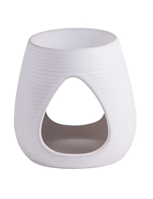 Aromalampe weiß - Keramik ca. 10,5x8 cm