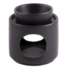 Aromalampe schwarz - Keramik ca. 10,5x8 cm