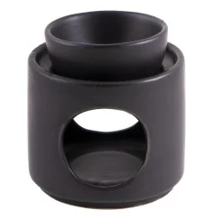 Aromalampe schwarz - Keramik ca. 10,5x8 cm