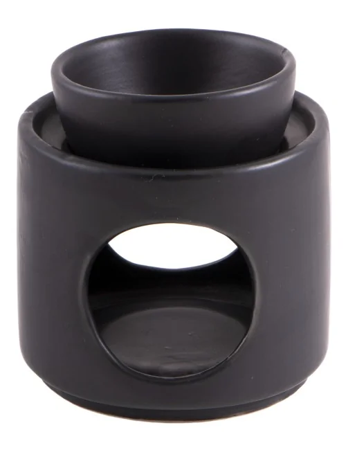 Aromalampe schwarz - Keramik ca. 10,5x8 cm