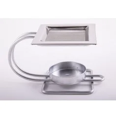 Räuchergefäß mit Netz - Chakra Kelch aus Messing ca.9,4 x 6,5 cm