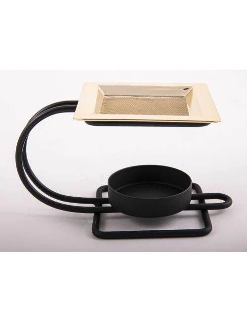 Räuchergefäß mit Netz - Chakra Kelch aus Messing ca.9,4 x 6,5 cm