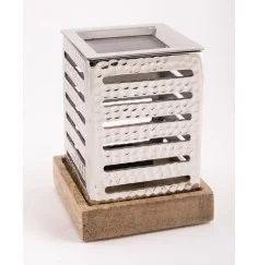 Räuchergefäß mit Sieb - Suniel - silberfarben ca. 12,5 x 9 cm