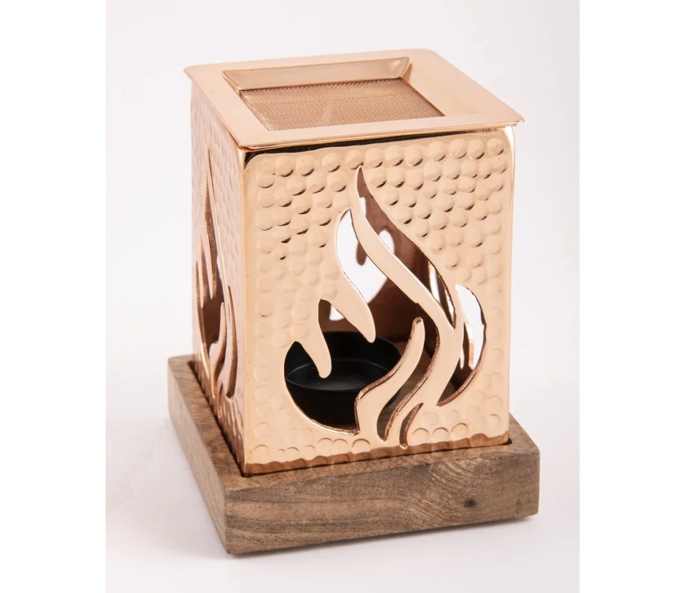 Räuchergefäß mit Sieb - Auriel - bronzefarben ca. 12,5 x 9 cm