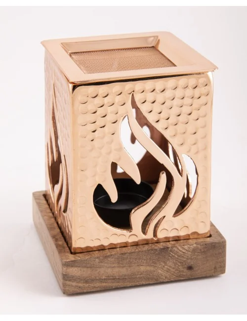 Räuchergefäß mit Sieb - Auriel - bronzefarben ca. 12,5 x 9 cm