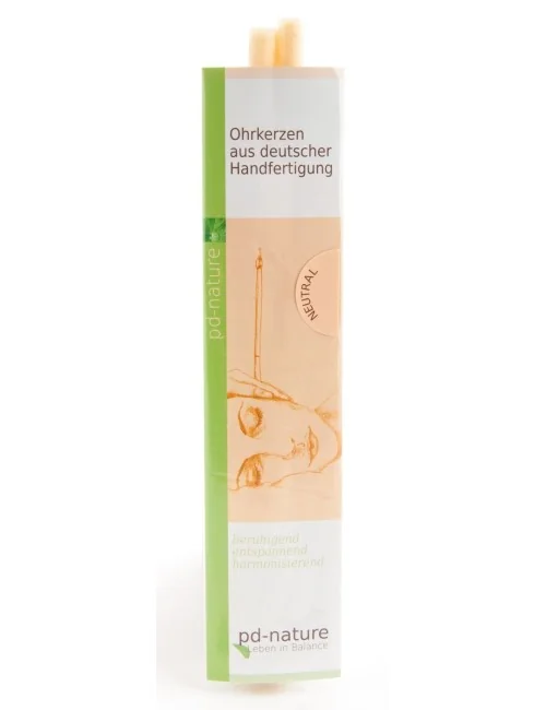 Pd- Nature - Ohrkerzen neutral - Paar - Länge ca. 22 cm