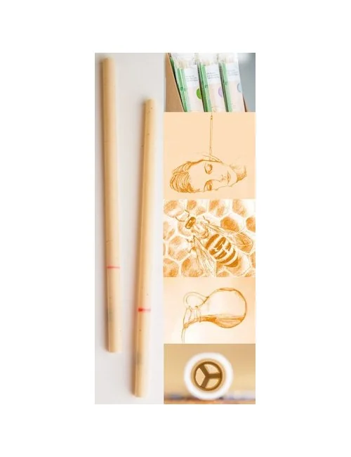 Pd- Nature - Ohrkerzen neutral - Paar - Länge ca. 22 cm