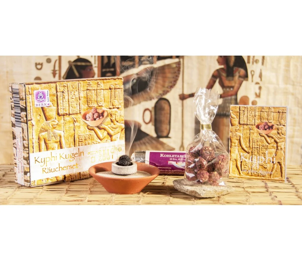 Räucher -Set - Kyphi Set - Das Räucherwerk der Pharaonen