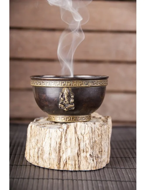 Ganesha Räucherschale aus Kupfer