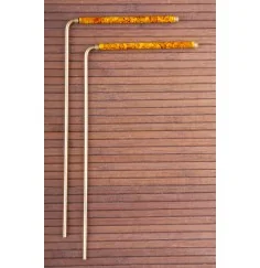 Wünschelrute, 2 Stück Messing mit Kupfergriff - ca. 22 cm