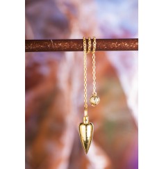 Pendel - Zapfenpendel, vergoldet