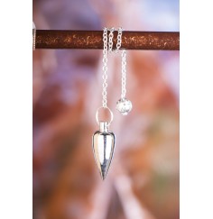 Pendel - Zapfenpendel, versilbert