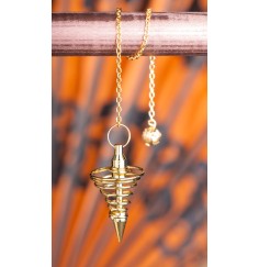 Pendel - Spiralpendel, vergoldet