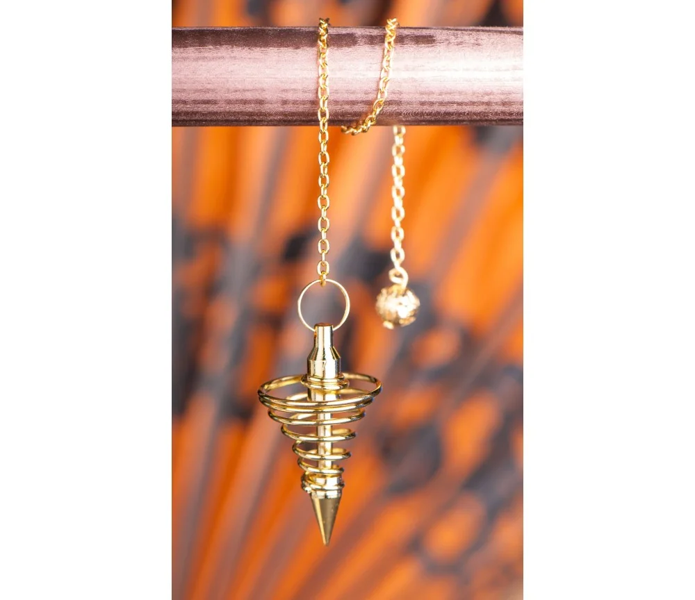 Pendel - Spiralpendel, vergoldet