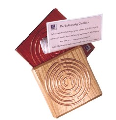 Oszillator - Lakhovsky Oszillator ca. 8x5 cm aus Holz und Kupfer