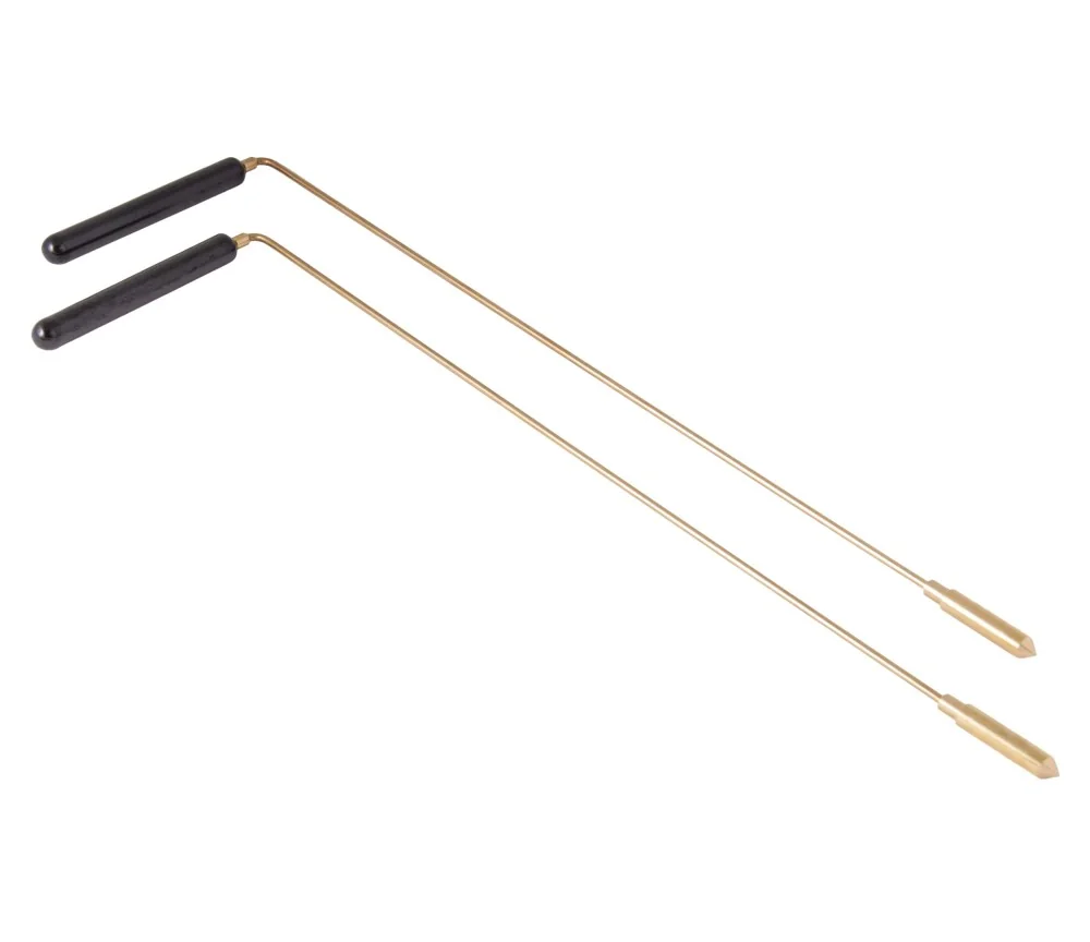 Wünschelrute mit Holzgriff, 2 Stück - 38 cm - für den Zeugen