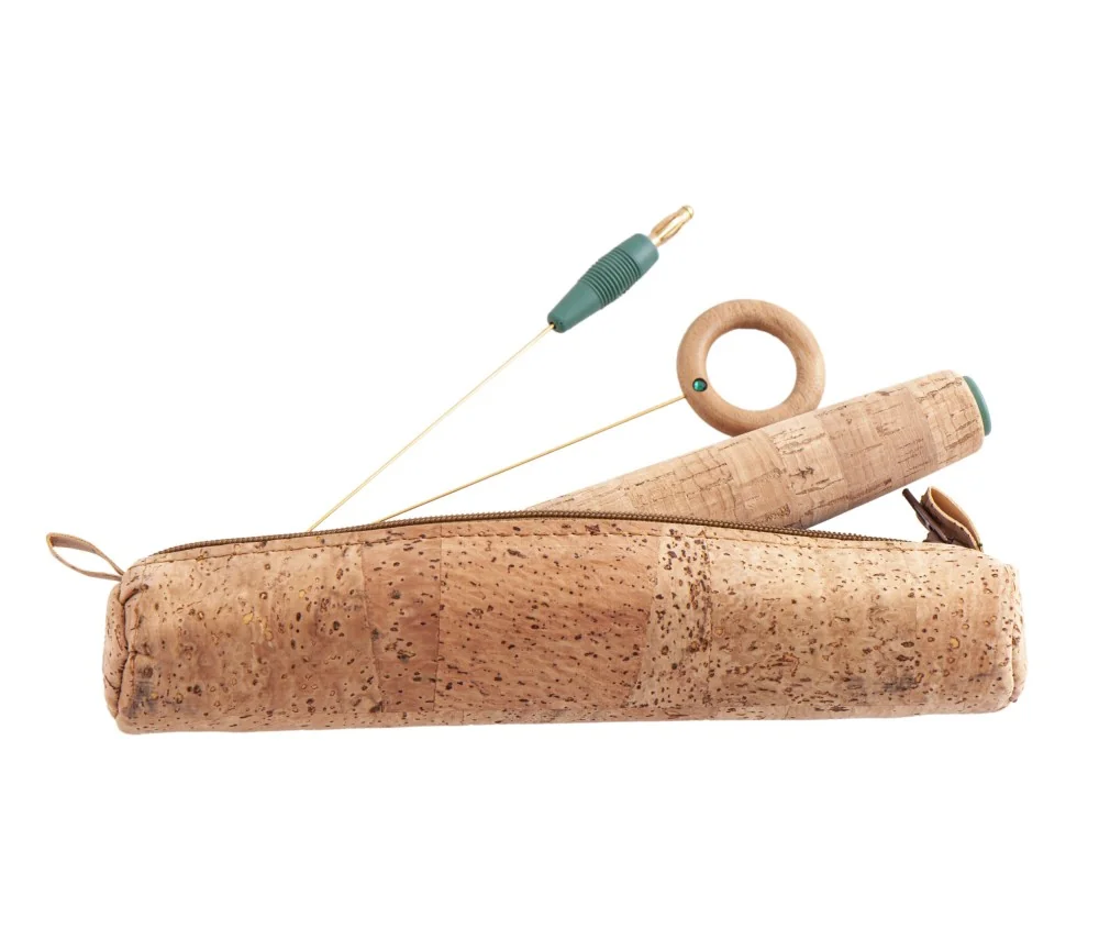 Ökotensor für die Reise - abschraubbar im Lederetui