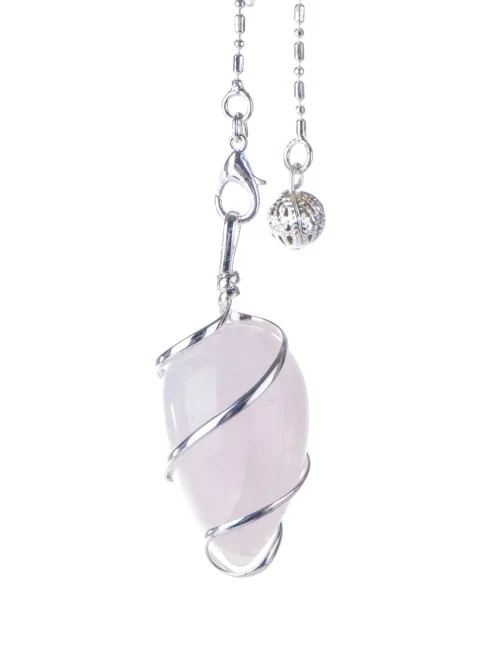 Pendel - Spiral Rosenquarz