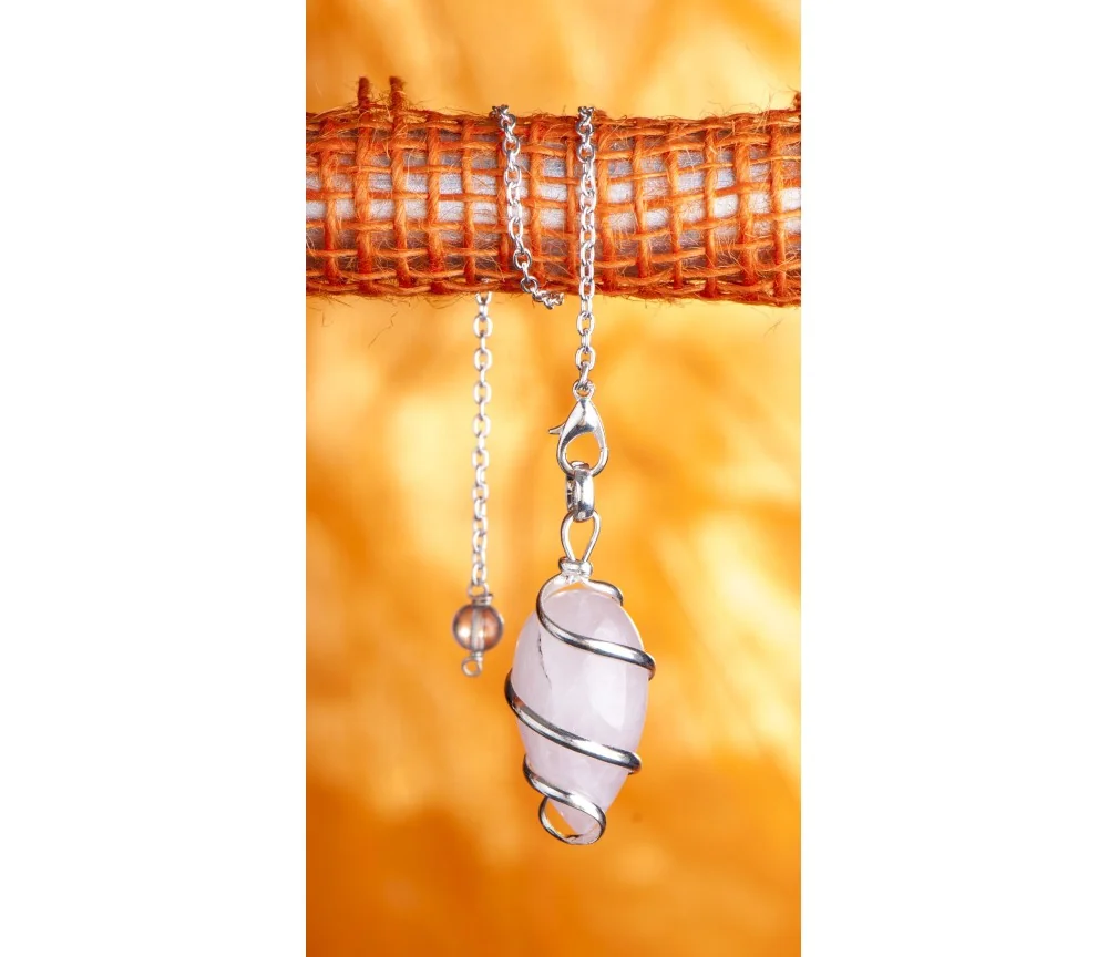 Pendel - Spiral Rosenquarz