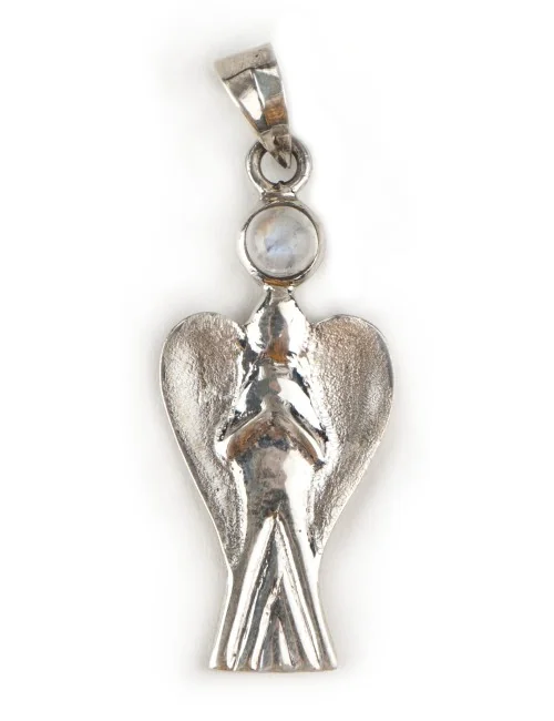 Anhänger - Engel mit Mondstein ca. 2,7cm