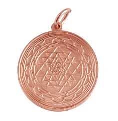 Anhänger - Shri Yantra - aus Kupfer, ca. 3cm