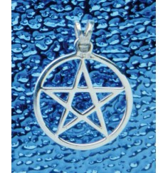 Anhänger - Pentagramm-Anhänger mit Rand ausgeschnitten