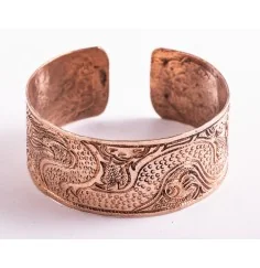 Armreif - Drachenmuster Kupfer