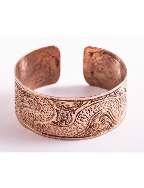 Armreif - Drachenmuster Kupfer