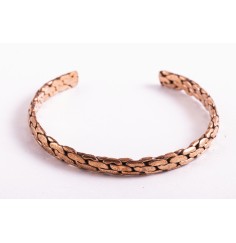 Armreif - geflochten Kupfer