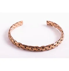 Armreif - geflochten Kupfer