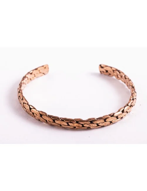 Armreif - geflochten Kupfer