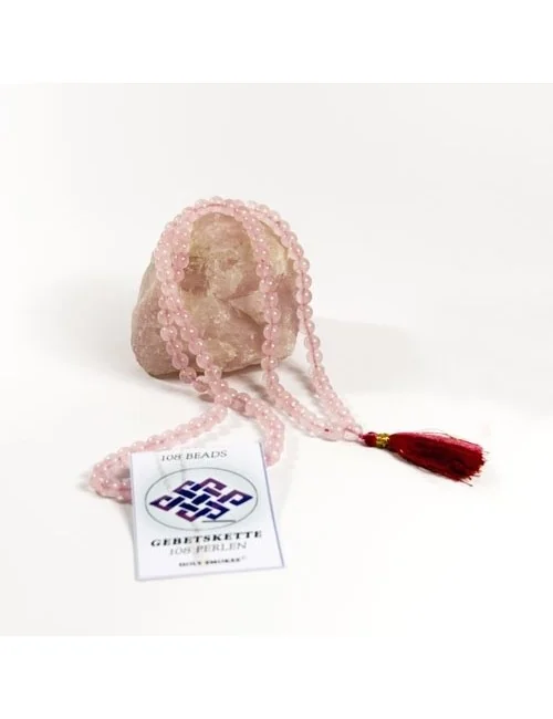 Rosenquarz-Mala ca. 70 cm