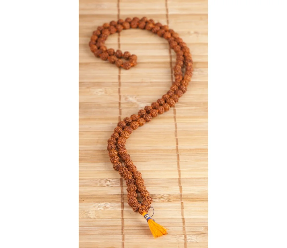 Mala - Rudraksha- mittel L. 96 cm, Ø 7 mm