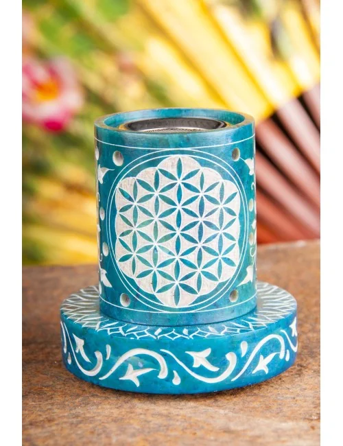 Siebgefäß - Blume des Lebens Stövchen