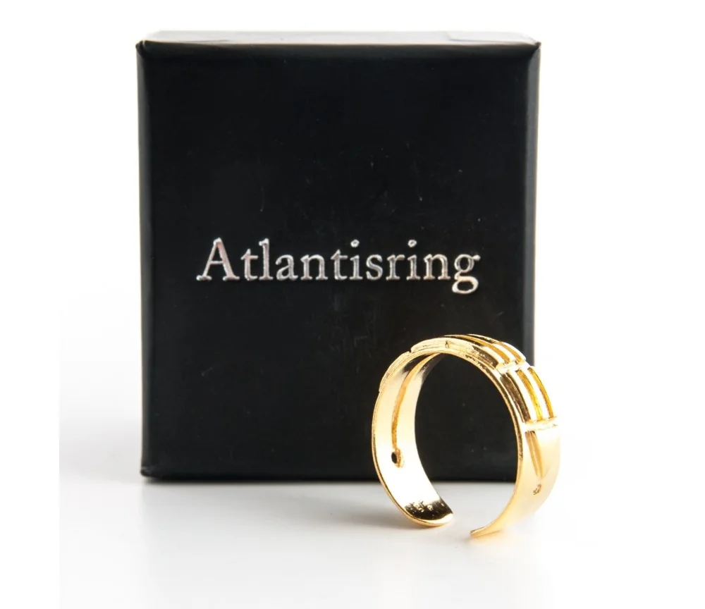 Ring - Atlantisring Herren Silber- vergoldet