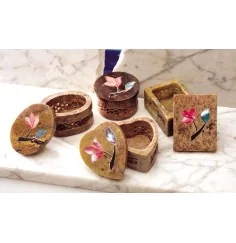 Duftdöschen klein, Speckstein - 2er Set