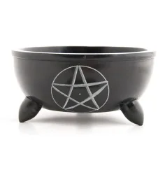 Specksteinschale Pentagramm, groß ca. 12cm