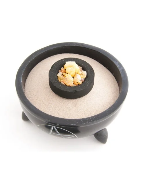 Specksteinschale Pentagramm, groß ca. 12cm