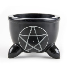 Specksteinschale Pentagramm, klein ca. 7,3 cm