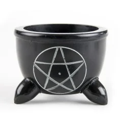 Specksteinschale Pentagramm, klein ca. 7,3 cm