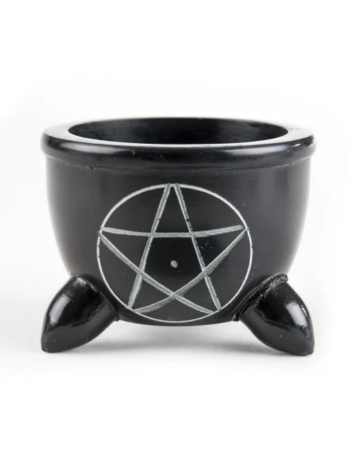 Specksteinschale Pentagramm, klein ca. 7,3 cm