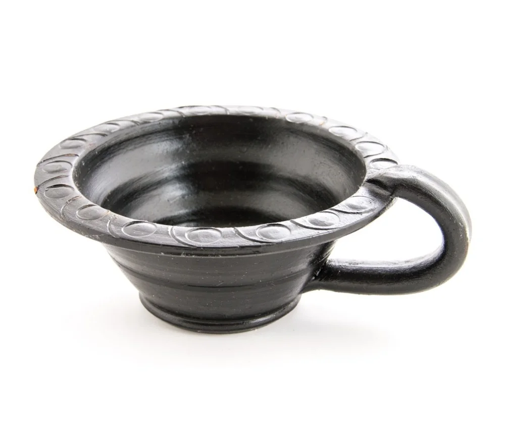 Räuchergefäß - Makal schwarz - aus Ton ca. 13cm