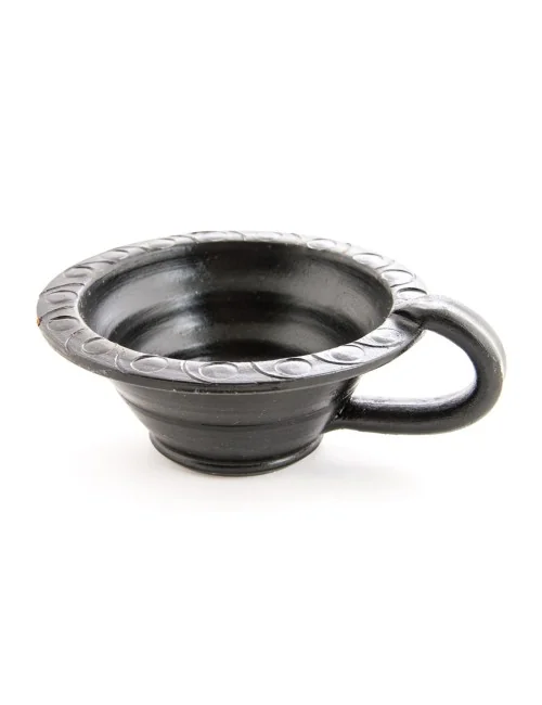 Räuchergefäß - Makal schwarz - aus Ton ca. 13cm