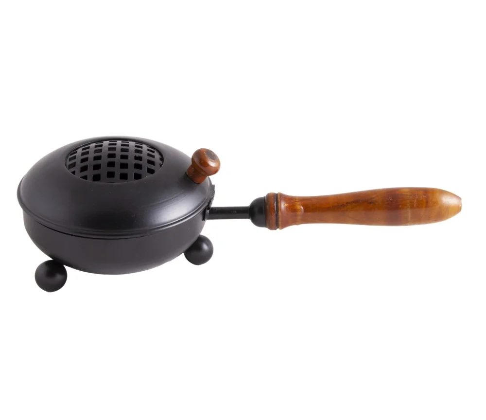 Räuchergefäß - Mahani - aus Eisen mit Holzgriff ca. 28x11,5cm