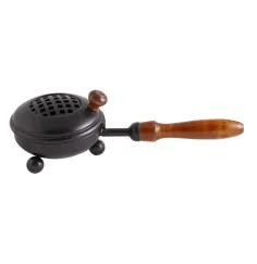 Räuchergefäß - Mahani - aus Eisen mit Holzgriff ca. 22x8,5cm