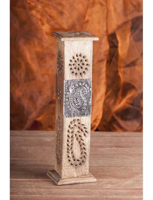 Räucherturm "Art" mit Messing Emblem