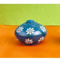 Blumendöschen, blau ca. 7,7 cm - 2 er Pack