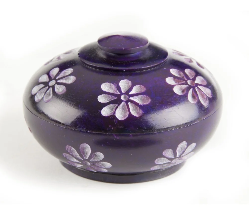 Blumendöschen, lila ca. 7,7 cm - 2 er Pack